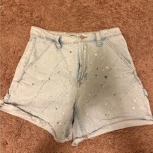 Wild Fable Light Blue Splatter Jean Shorts